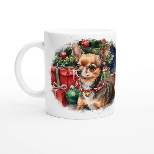 Custom Festive Mug with Your Pet’s Portrait!