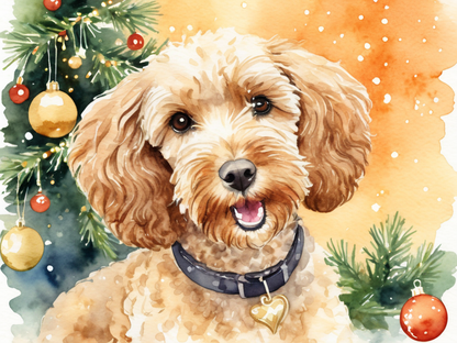 10 Festive Stickers with your Pet's Portrait!