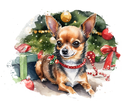 10 Festive Magnets with a Custom Pet Portrait!