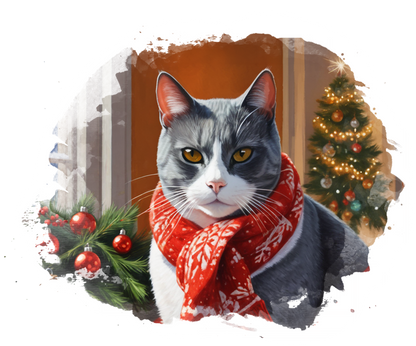 10 Festive Stickers with your Pet's Portrait!